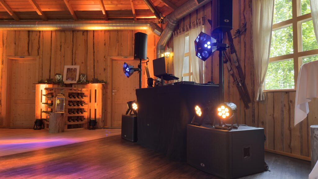 Kleines Setup Hochzeit