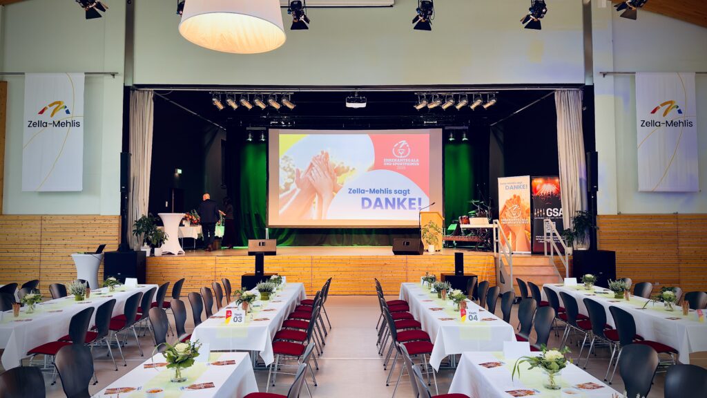 Soundsystem für Ehrenamtsgala Zella-Mehlis